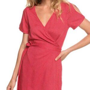 Women's Roxy Monument View Red Wrap Dress XL